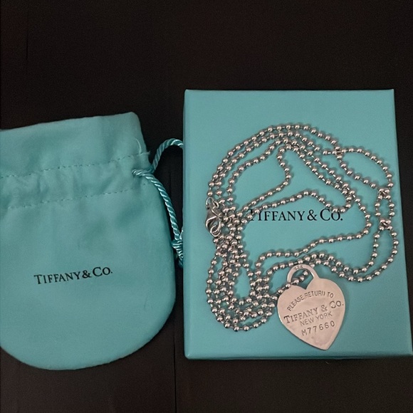 Tiffany & Co. Jewelry - Tiffany & Co. 925 Sterling Silver Extra Long Heart Tag Pendant